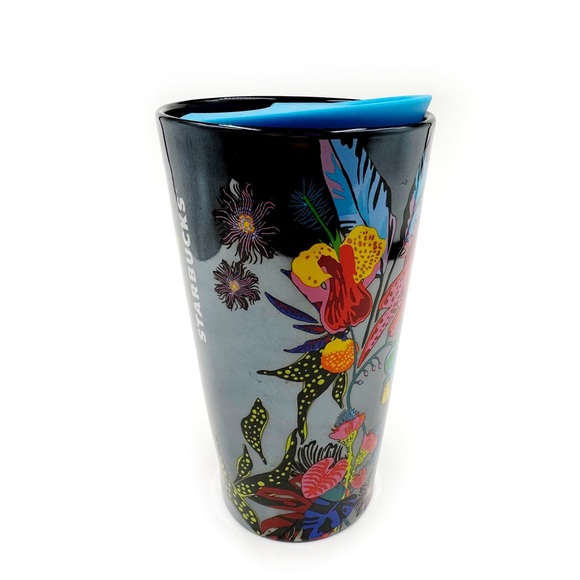 Starbucks Immersive Florals Ceramic Travel Coffee Tea Mug Colorful Summer Cup - Picture 2 of 6